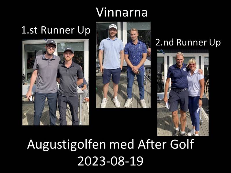 Lördagen 19 augusti 2023 – Augustigolfen med After Golf En tävling för medlemmarna i Waxholms GK.